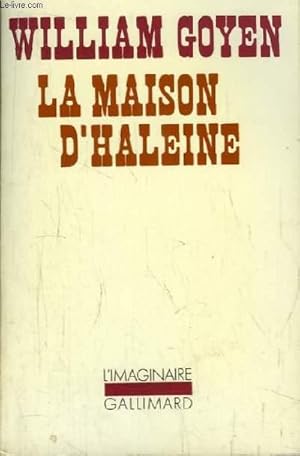 Immagine del venditore per La Maison d'Haleine. venduto da Le-Livre