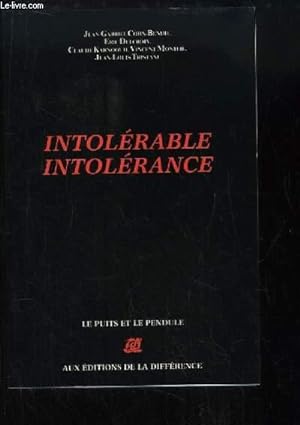 Bild des Verkufers fr Intolrable intolrance. zum Verkauf von Le-Livre