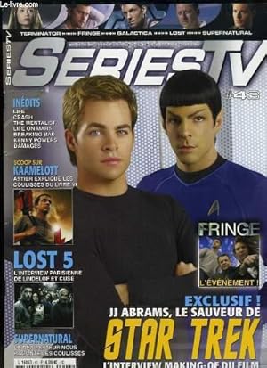 Bild des Verkufers fr Series TV, N43 : JJ. Abrams, le sauveur de Star Trek, l'interview making-of du film - Scoop sur Kaamelott, Astier explique les coulisses du Livre IV - Lost 5 - Fringe, l'vnement . zum Verkauf von Le-Livre