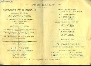 Programme des "Soirs de Montmartre"