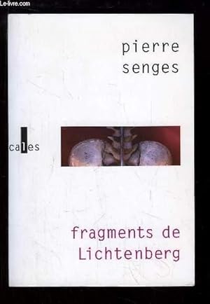 Image du vendeur pour Fragments de Lichtenberg mis en vente par Le-Livre