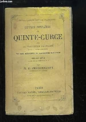 Bild des Verkufers fr Oeuvres Compltes de Quinte-Curce. zum Verkauf von Le-Livre