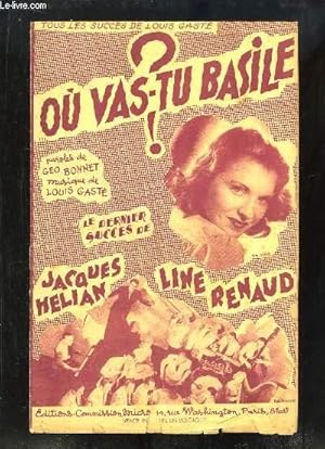 Seller image for O vas-tu Basile ? Marche. Partitions Chant. for sale by Le-Livre