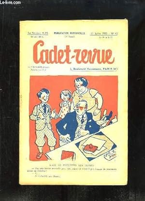 Seller image for Cadet-Revue N62 - 3me anne : L'art de prsenter les choses - Les souvenirs de studio de Robert Lynen, par Marcelle MANSUIS - Le papa de Mickey  Paris - Lgende limousine - Le camping en montagne - Le dentiste africain . for sale by Le-Livre