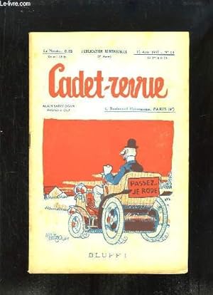 Seller image for Cadet-Revue N64 - 3me anne : Bluff ! - Les mystres des mondes sous-marin - Une grave affaire, par DE THEZE - L'activit scoute au camp - La Natation - Une Vierge de la Mer, vieille lgende . for sale by Le-Livre