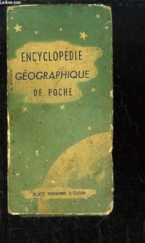 Seller image for Encyclopdie Gographique de Poche. for sale by Le-Livre