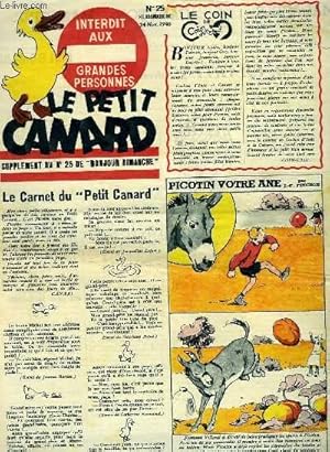 Seller image for Le Petit Canard, supplment du N25 de "Bonjour Dimanche" : M. Charles, physicien - Les Aventures du Petit Gaulois : "Furax contre Pieds d'Acier" . for sale by Le-Livre