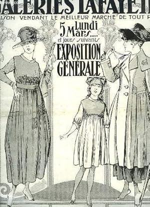 Seller image for Catalogue de l'Exposition Gnrale du Lundi 5 mars 1917 for sale by Le-Livre