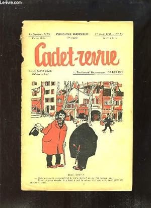 Seller image for Cadet-Revue N55 - 3me anne : Bien simple - Chiens sauveteurs, par MANSUIS - Carme - S.M. le Boeuf Gras  Paris . for sale by Le-Livre