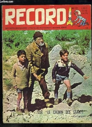 Seller image for Record N17 : Le plongeon - Poulidor prpare le Tour de France - Marcel Amont, l'athlte de la chanson - Mermoz livre une bataille sur l'Atlantique - Les animaux se costuments - L'aviation de demain - Nouvelle de Claude Ullin - "Le Chemin des gants", TV. for sale by Le-Livre