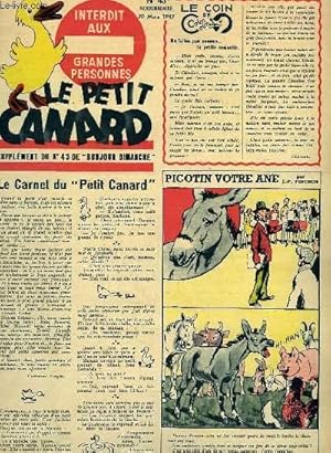 Seller image for Le Petit Canard, supplment du N43 de "Bonjour Dimanche" : Andersen - La Bataille de Gergovie, par POLEON - Frimousset Dtective " Enlvement ", par J.-P. PINCHON . for sale by Le-Livre