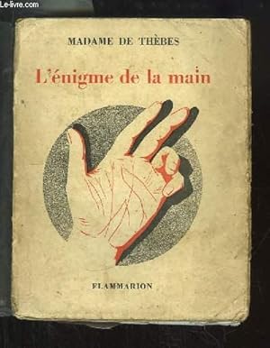 Seller image for L'nigme de la main. for sale by Le-Livre