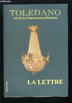 Bild des Verkufers fr Programme de la Vente aux Enchres du 30 janvier 2000. La Lettre. zum Verkauf von Le-Livre