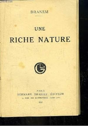 Seller image for Une riche nature. for sale by Le-Livre