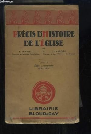 Imagen del vendedor de Prcis d'Histoire de l'Eglise. TOME 3 : L'Eglise Contemporaine (1800 - 1924) a la venta por Le-Livre