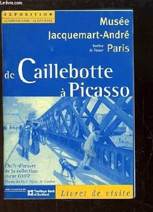 Image du vendeur pour De Caillebotte  Picasso. Livret de visite de l'Exposition du 15 octobre 2002 au 15 juin 2003 mis en vente par Le-Livre