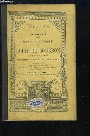 Seller image for Oraison Funbre de Louis de Bourbon, prince de Cond. for sale by Le-Livre