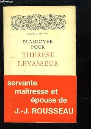 Image du vendeur pour Plaidoyer pour Thrse Levasseur. mis en vente par Le-Livre