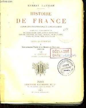 Seller image for Histoire de France. TOME 4, 1re partie : Les premiers Valois et la Guerre de Cent ans (1328 - 1422) for sale by Le-Livre