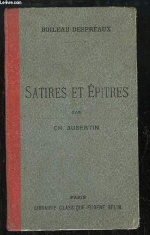 Bild des Verkufers fr Satires et Epitres zum Verkauf von Le-Livre