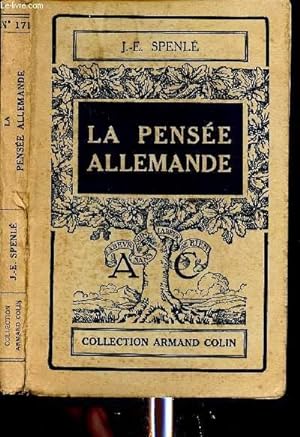 Bild des Verkufers fr LA PENSEE ALLEMANDE - DE LUTHER A NIETZSCHE - COLLECTION ARMAND COLLIN N171 zum Verkauf von Le-Livre