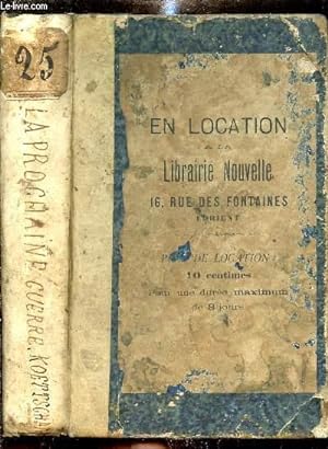 Seller image for LIEUTENANT COLONEL C. KOETTSCHAU - LA PROCHAINE GUERRE FRANCO-ALLEMANDE - for sale by Le-Livre