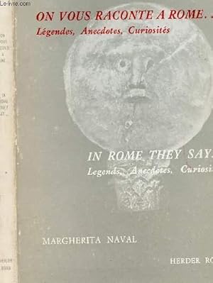 Bild des Verkufers fr ON VOUS RACONTE A ROME.LEGENDES,ANECDOTES, CURIOSITES zum Verkauf von Le-Livre