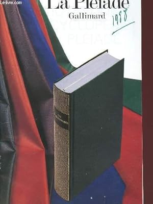 Bild des Verkufers fr BIBLIOTHEQUE ET ENCYCLOPEDIE DE LA PLEIADE - CATALOGUE DE PRIX AVRIL 1988 zum Verkauf von Le-Livre