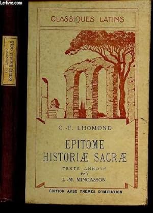 Bild des Verkufers fr EPITOME HISTORIAE SACRAE - zum Verkauf von Le-Livre