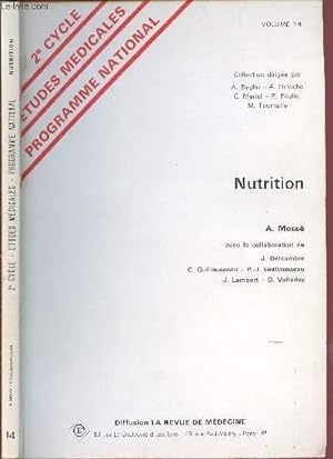 Bild des Verkufers fr NUTRITION - 2EME CYCLE- ETUDES MEDICALES - PROGRAMME NATIONAL zum Verkauf von Le-Livre