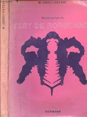 Imagen del vendedor de MANUEL PRATIQUE DU TEST DE RORSCHACH a la venta por Le-Livre