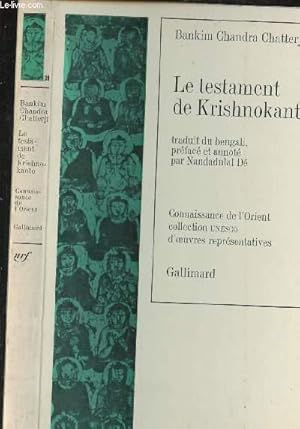 Bild des Verkufers fr LE TESTAMENT DE KRISHNOKANTO zum Verkauf von Le-Livre