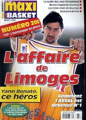 Imagen del vendedor de MAXI BASKET - N200 - mars 2000 / L'affaire de Limoges / CSP : l'hommage en photos / Yann Bonato, ce hros / comment l'Asvel est devenue n1 / le guide des jeux olympiques / Bruno Coqueran / les trois stars de Bourges. a la venta por Le-Livre