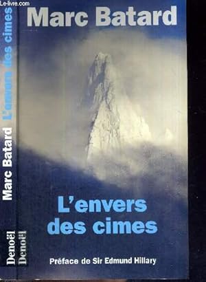 Image du vendeur pour L'ENVERS DES CIMES mis en vente par Le-Livre