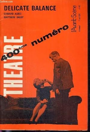 Image du vendeur pour L'AVANT SCENE THEATRE N400 - 1er avril 1968 / L'ange du bizarre, par J.L. Barrault / "Delicate balance", E. Albee / La coexistence / et Le songe de la nuit d'un couple, 2 pices en un acte de J.M. Magnan / L'anniversaire, d'Harold Pinter. mis en vente par Le-Livre