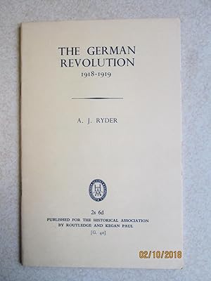 The German Revolution 1918-1919 (G40)