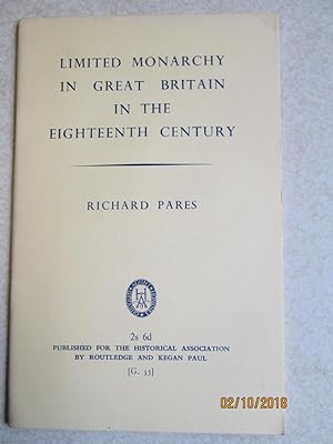 Limited Monarchy in Great Britain in the Eighteenth Century (G35)