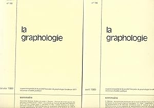 Image du vendeur pour La graphologie (4 numros de 1989 complet pour cette anne 193  196) mis en vente par LES TEMPS MODERNES