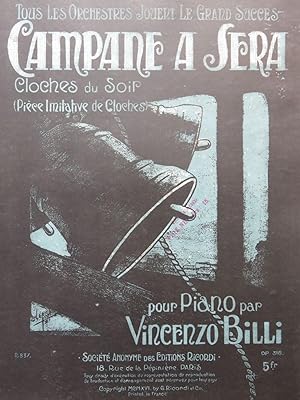 Seller image for BILLI Vincenzo Campane A Sera Piano 1916 for sale by partitions-anciennes