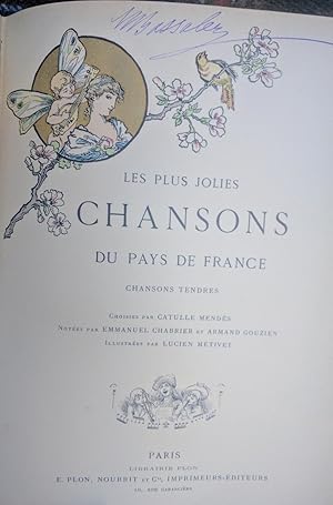 Les plus jolies chansons du pays de France; chansons tendres