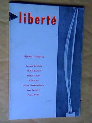 Immagine del venditore per Dumitru Tsepeneag: Libert no 78 (vol. 13, no 6) venduto da Claudine Bouvier