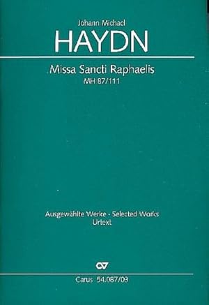 Bild des Verkufers fr Missa Sancti Raphaelis (Klavierauszug) : MH 87 zum Verkauf von AHA-BUCH GmbH