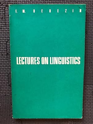 Imagen del vendedor de Lectures on Linguistics a la venta por Cragsmoor Books