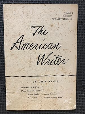 The American Writer, Vol. II, Nos. 7-9, April-May-June 1954