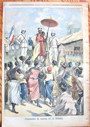 Antique Print: Proclamation du Nouveau Roi du Dahomey. (Proclamation of New King of Dahomey)