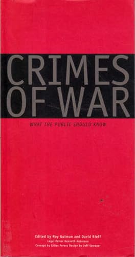 Imagen del vendedor de Crimes of War: What the Public Should Know a la venta por Goulds Book Arcade, Sydney