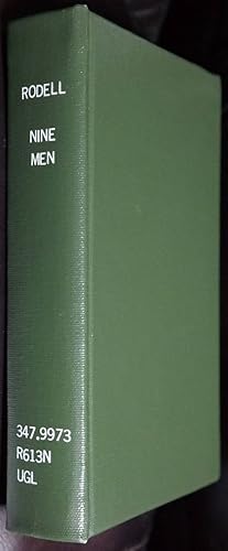 Seller image for Nine Men: a Political History of the Supreme Court of the United States From 1790 To1955 for sale by GuthrieBooks