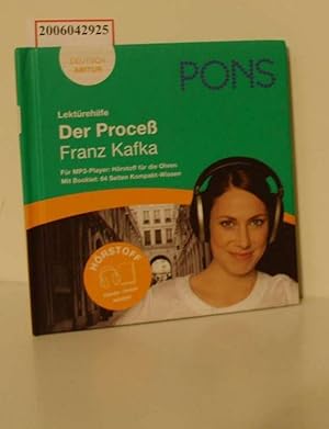 Bild des Verkufers fr PONS Lektrehilfe Der Proce, Franz Kafka Teil: Buch. / Deutsch Abitur / mit CD zum Verkauf von ralfs-buecherkiste
