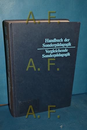 Bild des Verkufers fr Vergleichende Sonderpdagogik (Handbuch der Sonderpdagogik 11 zum Verkauf von Antiquarische Fundgrube e.U.