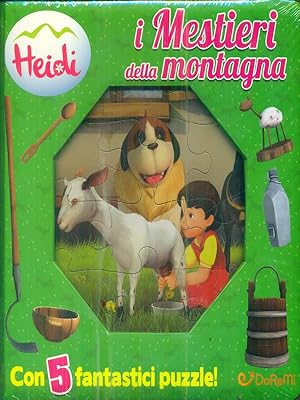 Bild des Verkufers fr I mestieri della montagna. Heidi. Libro puzzle. Ediz. illustrata zum Verkauf von Librodifaccia